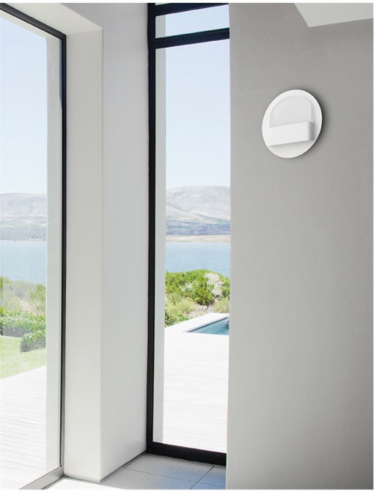 Aplica de perete LED rotunda alba Liana, Ø 15 cm, 6161202 - Novaluce [2]