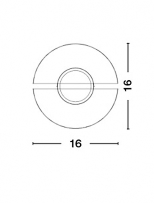 Aplica de perete LED rotunda alba Liana, Ø 16 cm, 6161203 - Novaluce [3]