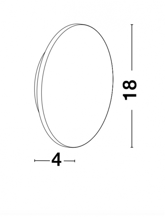 Aplica de perete LED rotunda alba Nermina, din metal, Ø 14/18 cm, 9130506 - Novaluce [13]
