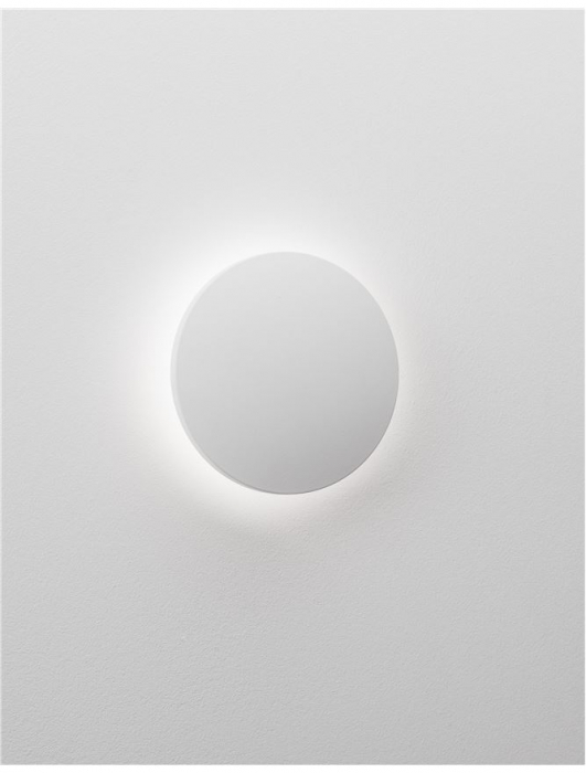 Aplica de perete LED rotunda alba Nermina, din metal, Ø 14/18 cm, 9130506 - Novaluce [3]