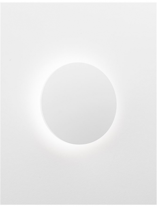 Aplica de perete LED rotunda alba Nermina, din metal, Ø 14/18 cm, 9130506 - Novaluce [12]