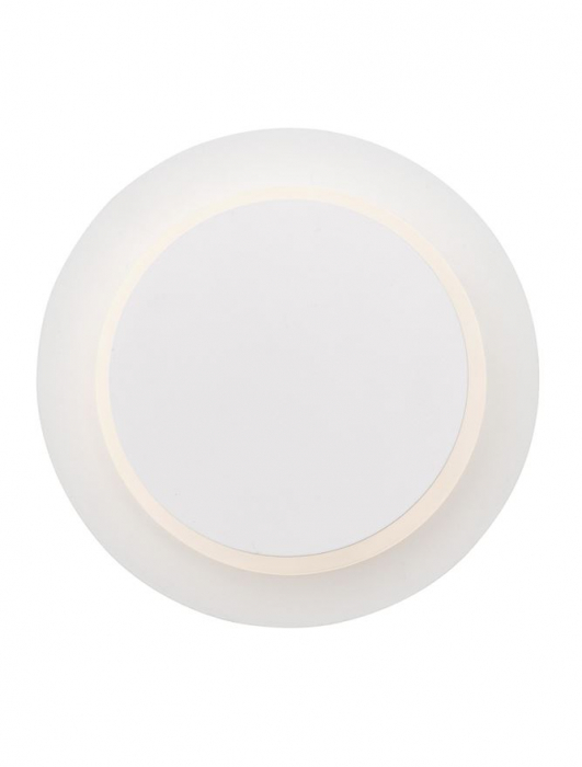 Aplica de perete LED rotunda alba Senia, ajustabila, din metal, Ø 16 cm, 9001705 - Novaluce [4]