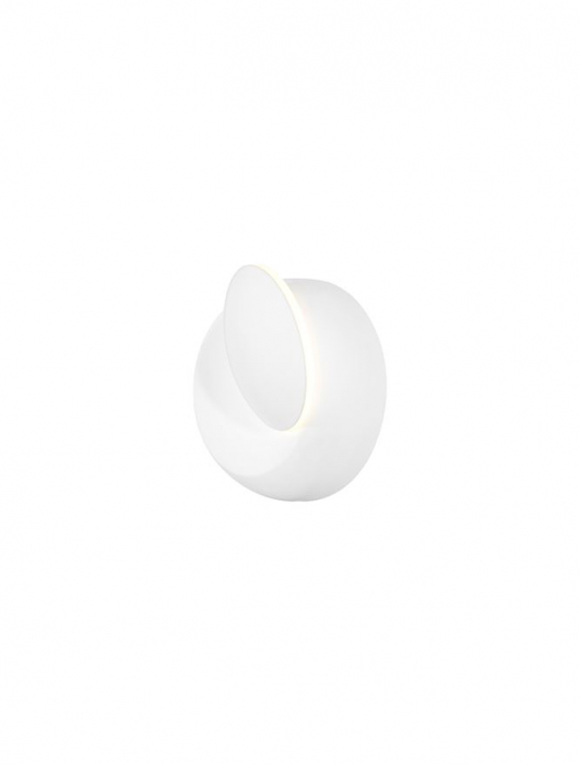 Aplica de perete LED rotunda neagra/alba Tendra, ajustabila, din metal, Ø 14 cm, 910162 - Novaluce [9]