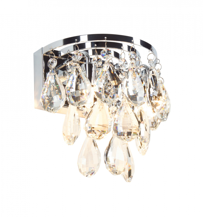 Aplica de perete lux cu cristale Lelise 17,5x11,5x20 cm metal/sticla, W0063 - Maxlight [3]