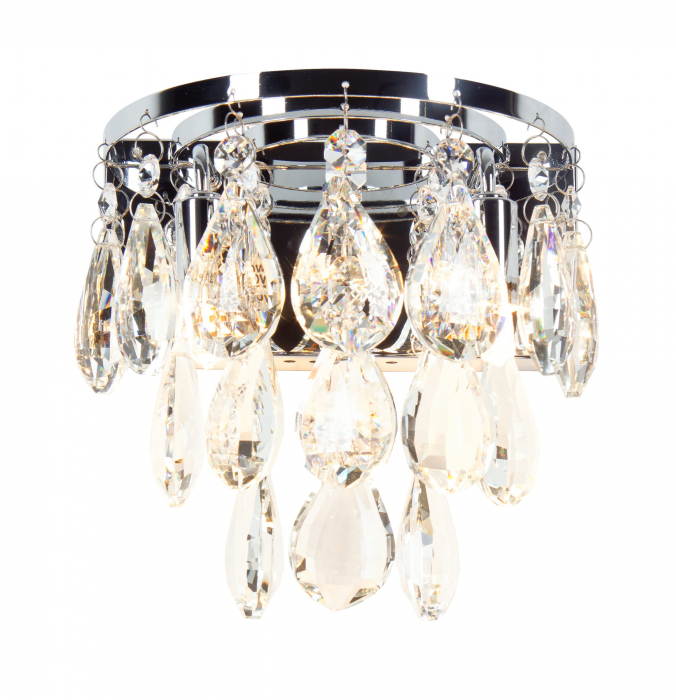 Aplica de perete lux cu cristale Lelise 17,5x11,5x20 cm metal/sticla, W0063 - Maxlight [2]