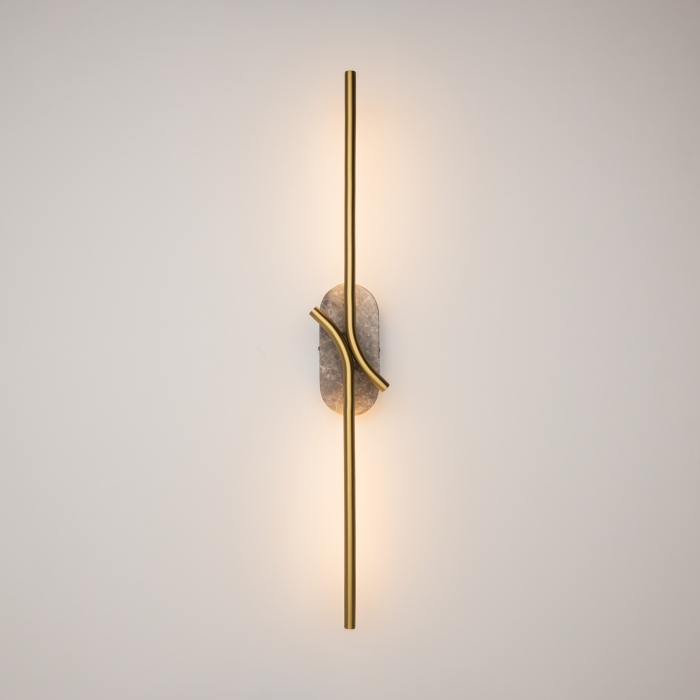 Aplică de perete RENAISSANCE, Metal și marmură Alamă, 7W, MAYTONI MOD256WL-L5BS3K2 [5]