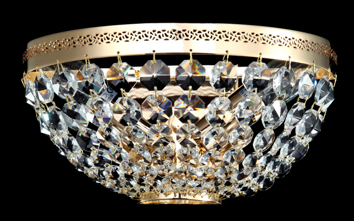 Aplica Ottilia DIA700-WL-02-G, 2xE14, aurie+transparenta, IP20, Maytoni [2]