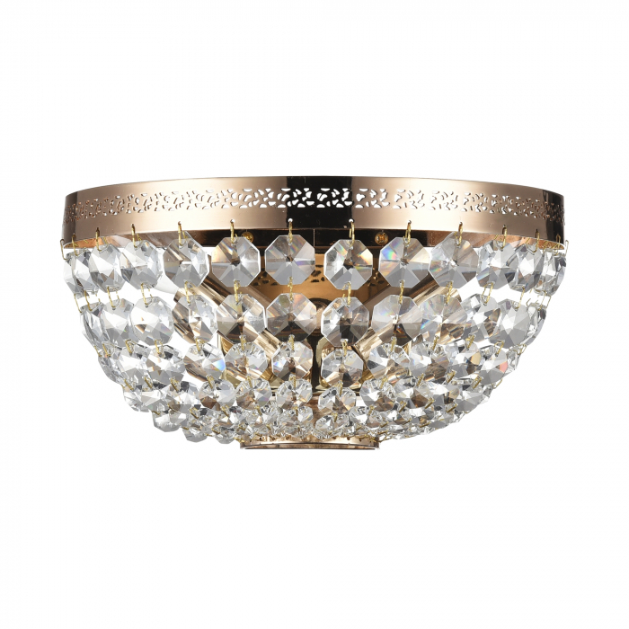 Aplica Ottilia DIA700-WL-02-G, 2xE14, aurie+transparenta, IP20, Maytoni [3]