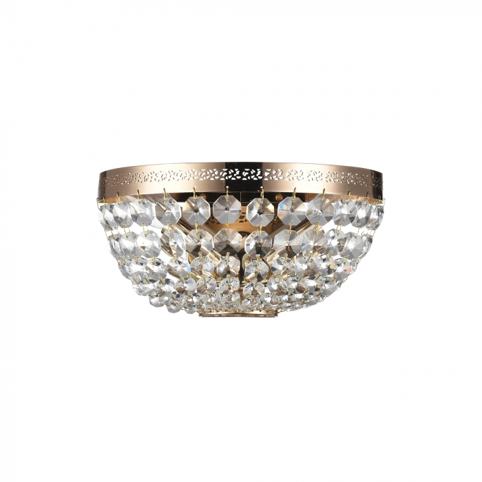 Aplica Ottilia DIA700-WL-02-G, 2xE14, aurie+transparenta, IP20, Maytoni [1]
