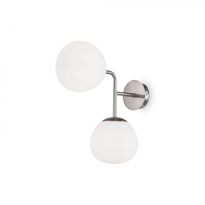 Aplica Erich MOD221-WL-02-N, 2xE14, alba+nichel, IP20, Maytoni [1]