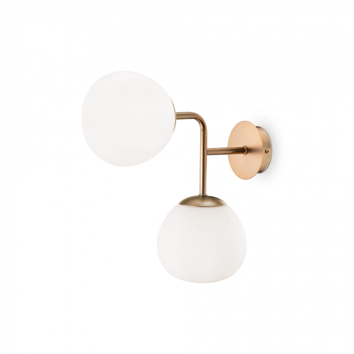 Aplica Erich MOD221WL-02G, 2xE14, alba+arama, IP20, Maytoni [1]
