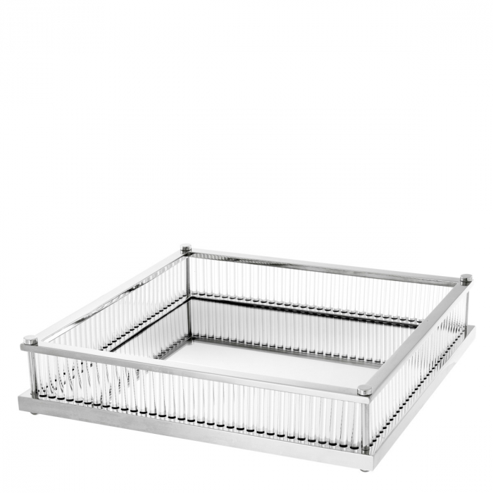   Tavă Cora pătrată finisaj nichel 111643 EICHHOLTZ [1]