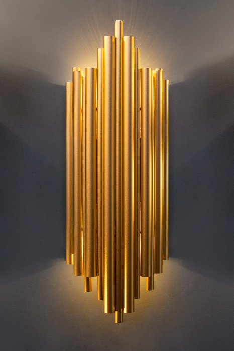 Aplică Harmonic 20x12x50 cm, Oțel Inoxidabil Auriu - Moosee [5]