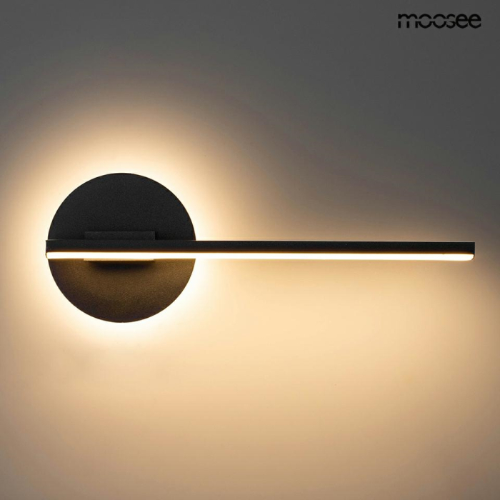Aplică Horizon 31x8,5x11 cm, Metal și Aluminiu Negru - Moosee [2]