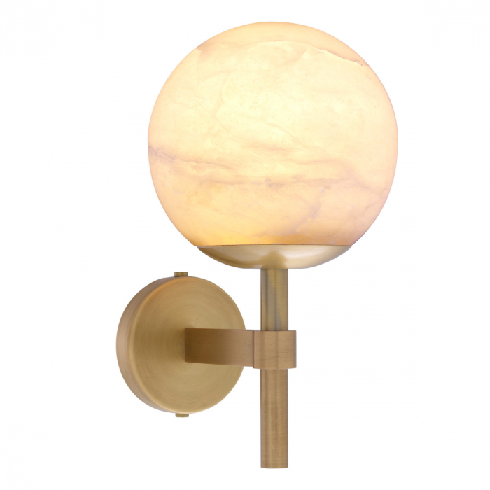   Aplica Jade finisaj din alamă antică alabastru 114563 EICHHOLTZ [1]