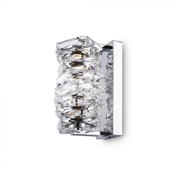 Aplica LED Coil MOD124WL-L6CH3K, 6W, 300lm, lumina calda, IP20, crom+transparenta, Maytoni [1]