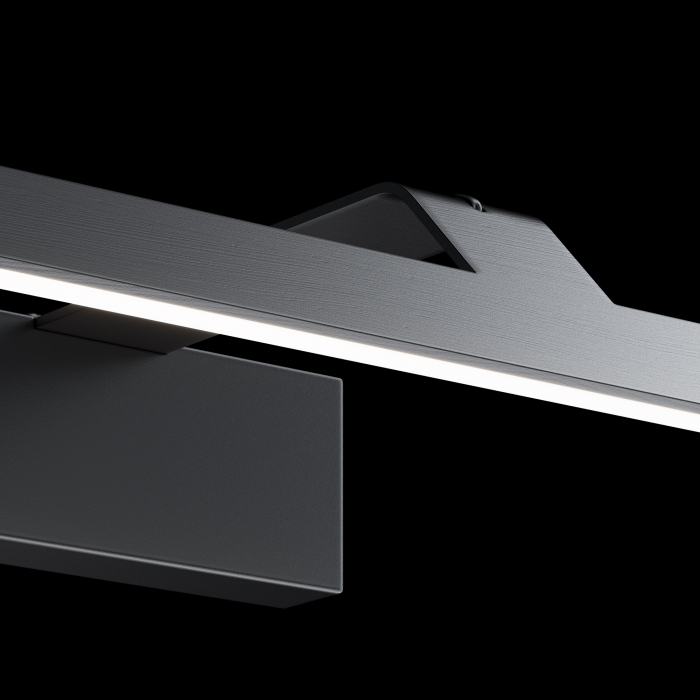 Aplica LED Decart MIR010WL-L12B4K, 12W, 800lm, lumina neutra, IP20, neagra, Maytoni [2]