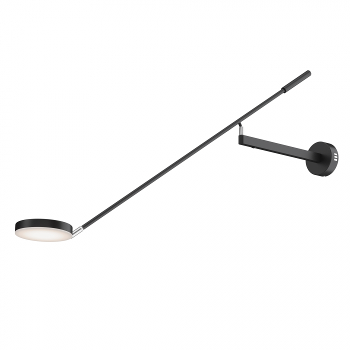 Aplica LED Fad MOD070WL-L6B3K, dimabila, orientabila, 6W, 380lm, lumina calda, IP20, neagra, Maytoni [1]