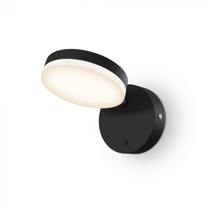 Aplica LED Fad MOD070WL-L8B3K, 8W, 450lm, lumina calda, IP20, neagra, Maytoni [1]