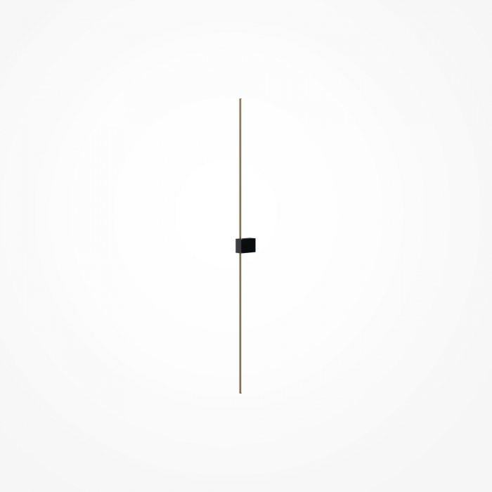 Aplica LED Pars C071WL-L12GB3K, 12W, 1050lm, lumina calda, IP20, neagra+aurie, Maytoni [1]