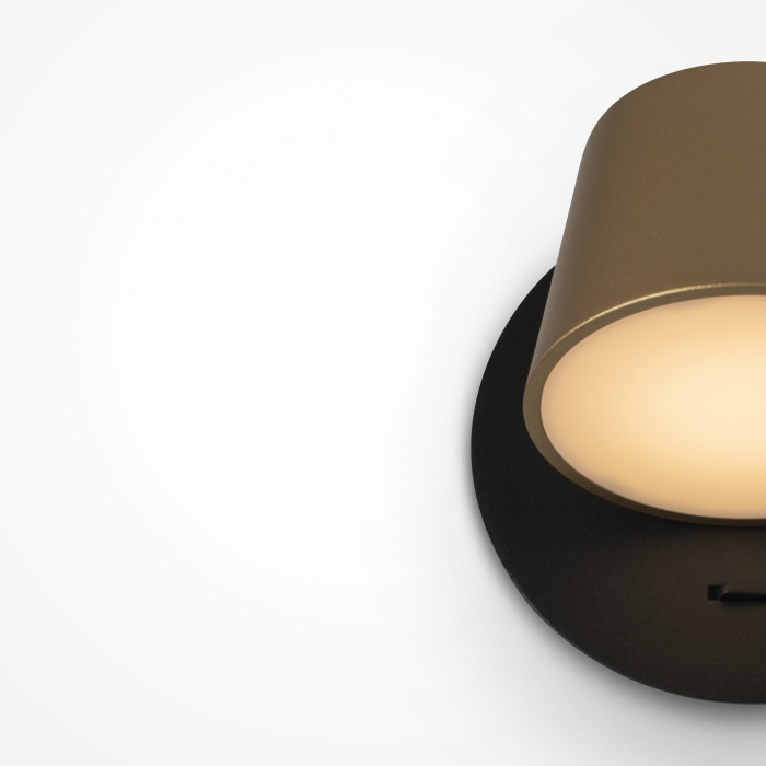 Aplica LED Pixel MOD421WL-L6BBS3K, 7W, 350lm, lumina calda, IP20, neagra+arama, Maytoni [3]