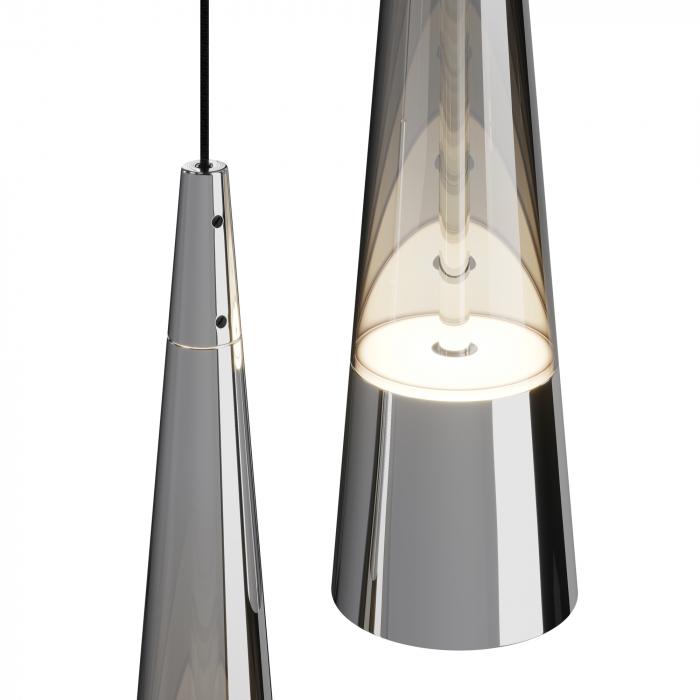 Aplica LED Sintesi P090WL-L24CH3K, 24W, 1200lm, lumina calda, IP20, crom, Maytoni [1]