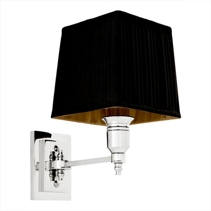   Aplica Lexington Single nichel cu abajur negru 108934 EICHHOLTZ [1]