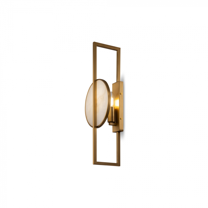 Aplica Marmo MOD099WL-01G, 1xE14, aurie+alba, IP20, Maytoni [2]
