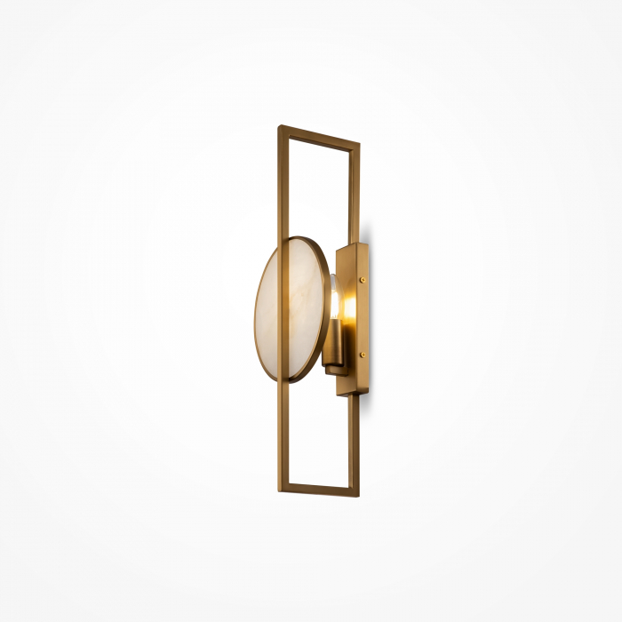 Aplica Marmo MOD099WL-01G, 1xE14, aurie+alba, IP20, Maytoni [1]
