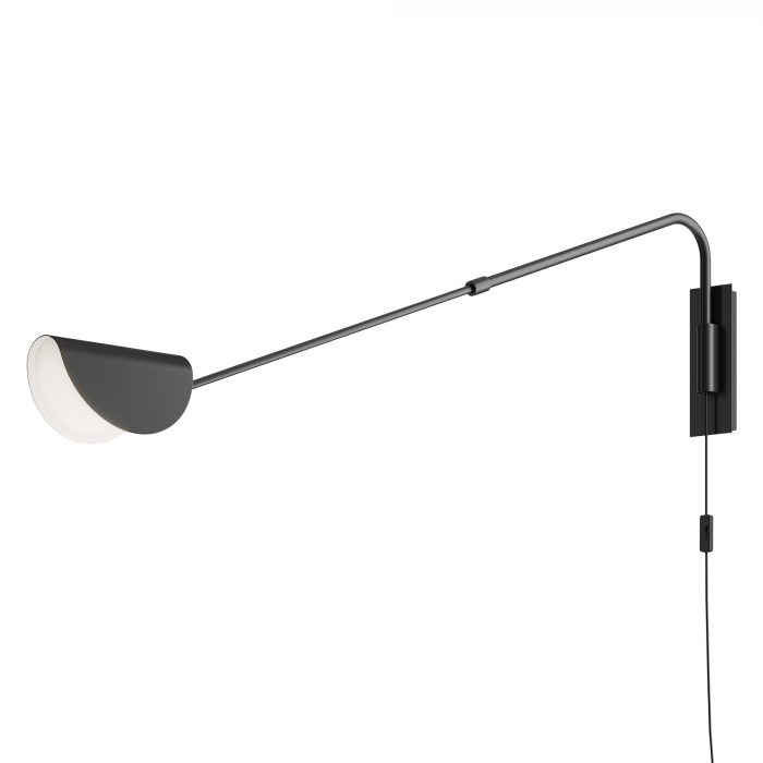 Aplica Mollis MOD126WL-01B1, orientabila, cu intrerupator, 1xG9, neagra, IP20, Maytoni [1]