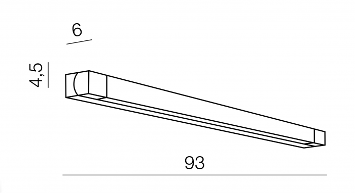 Aplica moderna baie Aimo 93 cm, detalii metal crom, IP44, AZ 1303 - Azzardo [5]