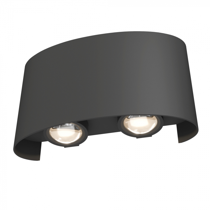 Aplica pentru exterior LED Strato O417WL-L4GR3K, 4W, 400lm, lumina calda, IP54, gri, Maytoni [2]