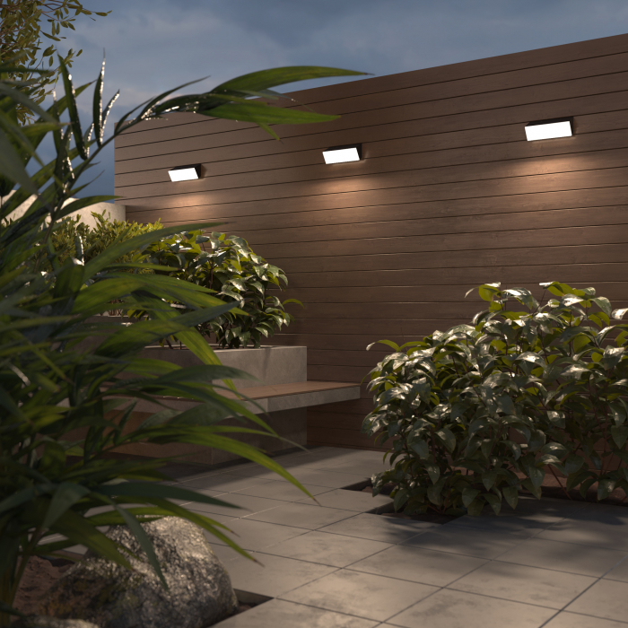 Aplica pentru exterior LED Brick O436WL-L20GF3K, 20W, 1600lm, lumina calda, IP54, grafit, Maytoni [2]