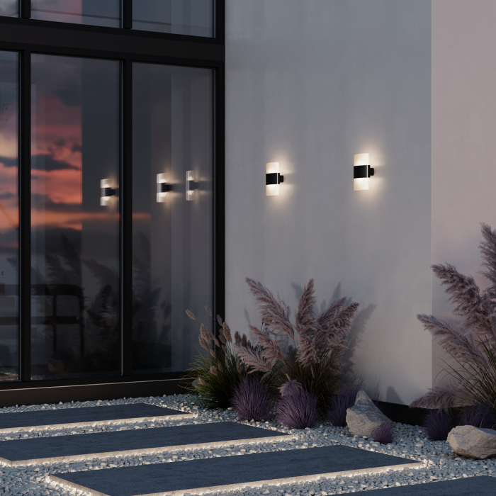 Aplica pentru exterior LED Rom O442WL-L12GF3K, 12W, 900lm, lumina calda, IP54, grafit, Maytoni [2]