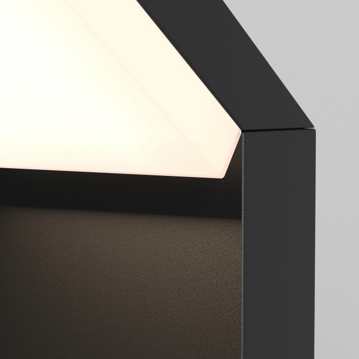 Aplica pentru exterior LED Paso O595WL-L12B3K, 12W, 865lm, lumina calda, IP54, neagra, Maytoni [2]