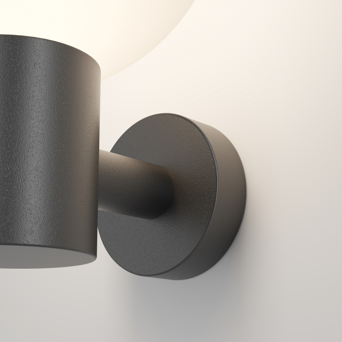 Aplica pentru exterior Bold O598WL-01B, 1xE27, neagra+alba, IP54, Maytoni [2]