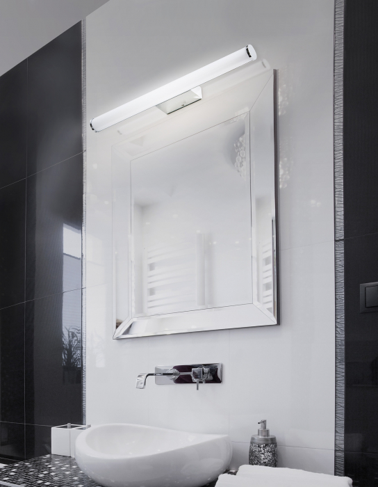 Aplica oglinda baie LED tip tub Aref 30/60/90/120 cm, suport metalic cromat, AZ 2095 - Azzardo [9]