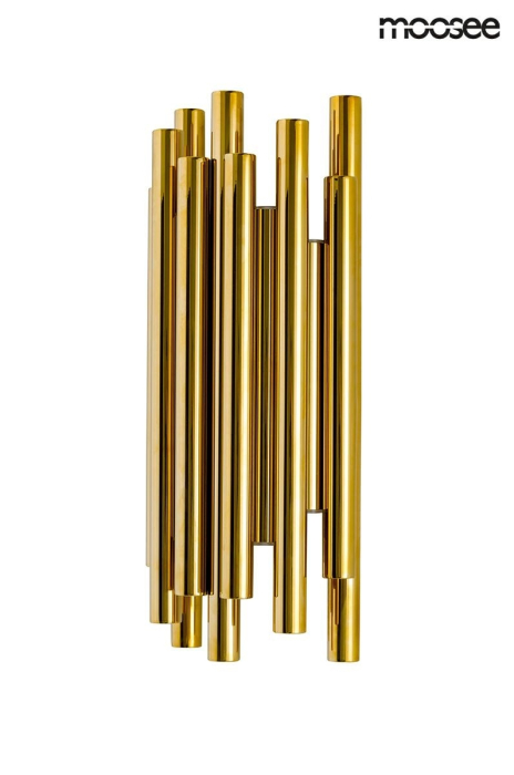 Aplică Organo 19x10,5x43 cm, Aluminiu Auriu - Moosee [5]
