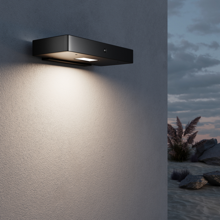 Aplica pentru exterior LED Pir OSL456WL-L2GF3K, cu senzor, 2W, 150lm, lumina calda, IP54, grafit, Maytoni [2]