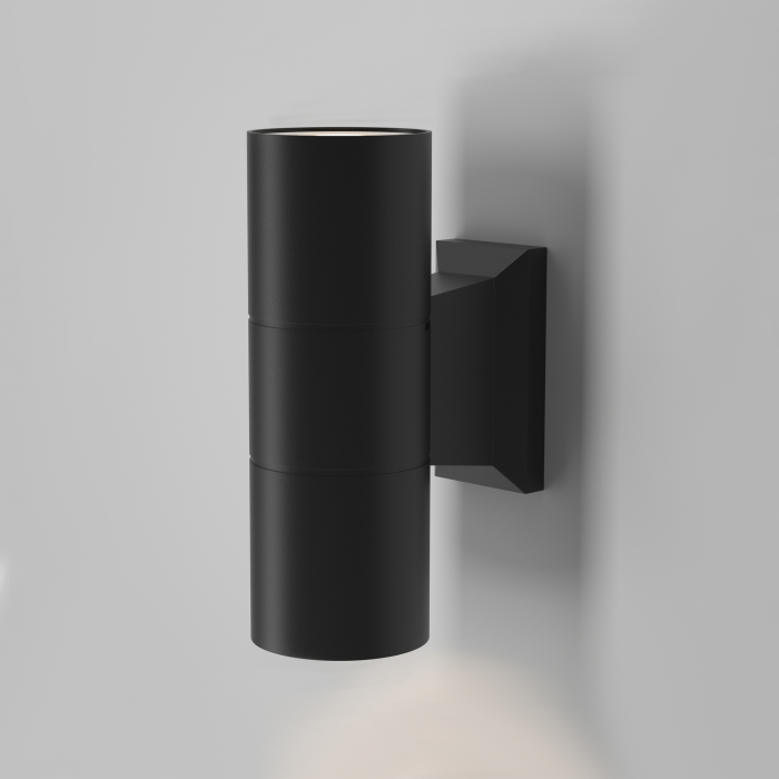 Aplica pentru exterior Bowery O574WL-02B, 2xGU10, neagra, IP54, Maytoni [1]