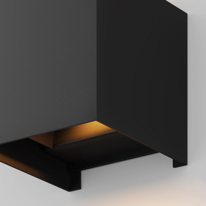 Aplica pentru exterior LED Fulton O572WL-L6B, 6W, 500lm, lumina calda, IP54, neagra, Maytoni [4]