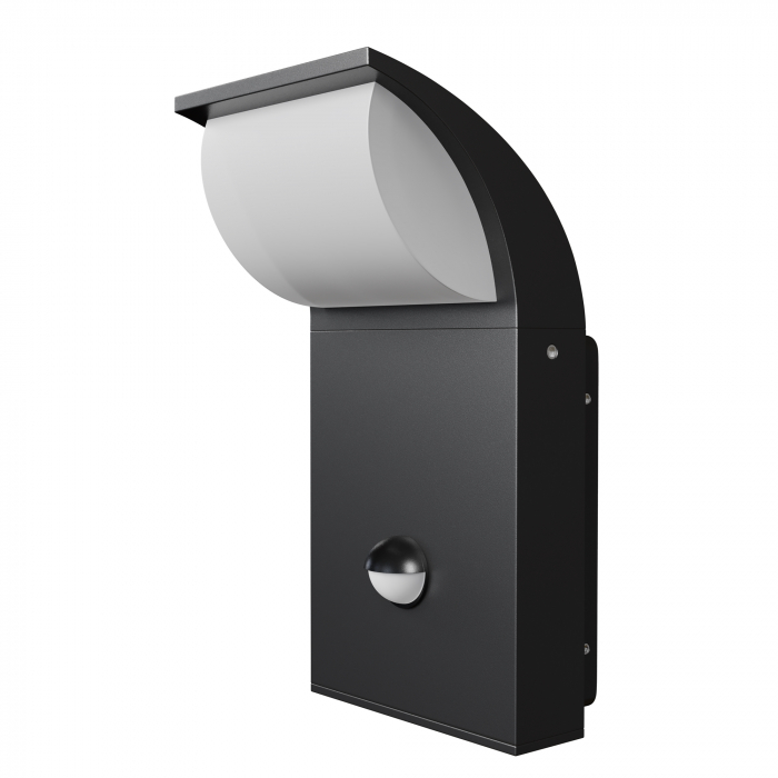 Aplica pentru exterior LED Stock O446WL-L7GF3KSR, cu senzor, 7.5W, 450lm, lumina calda, IP44, grafit, Maytoni [1]