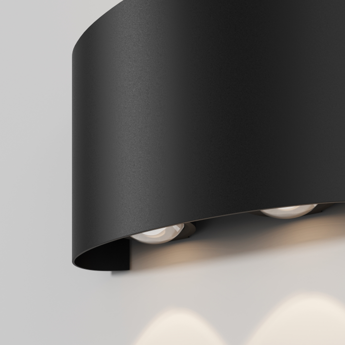 Aplica pentru exterior LED Strato O417WL-L4B3K, 4W, 380lm, lumina calda, IP54, neagra, Maytoni [3]