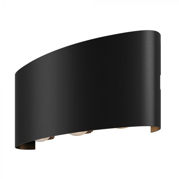 Aplica pentru exterior LED Strato O417WL-L6B3K, 6W, 594lm, lumina calda, IP54, neagra, Maytoni [1]