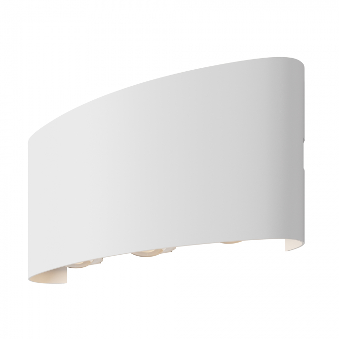 Aplica pentru exterior LED Strato O417WL-L6W3K, 6W, 594lm, lumina calda, IP54, alba, Maytoni [1]
