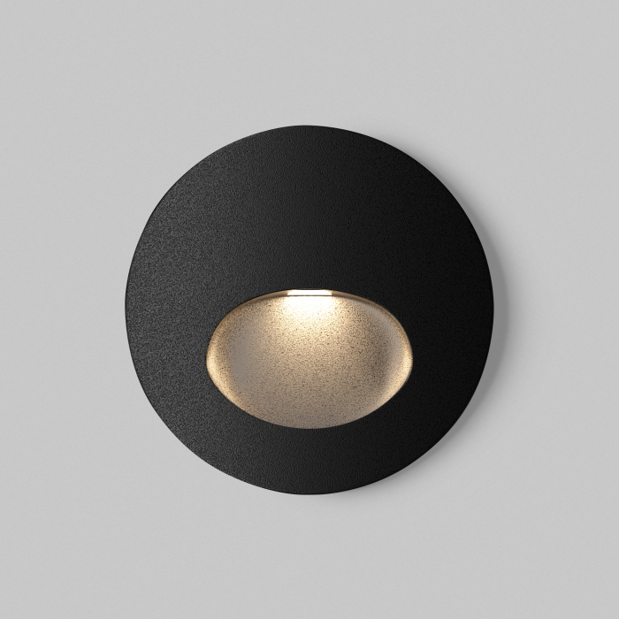 Aplica pentru scari LED Bil O015SL-L3B3K, 3W, 60lm, lumina calda, IP54, neagra, Maytoni [1]