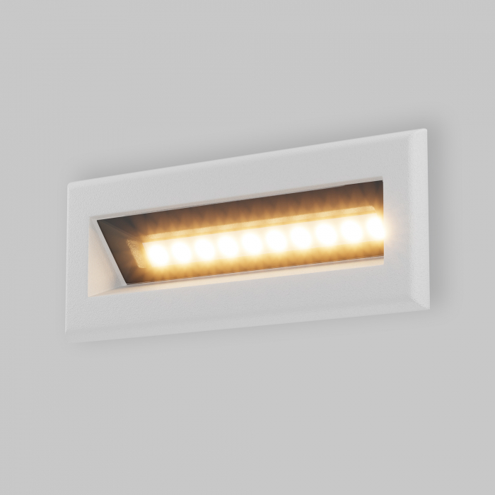 Aplica pentru scari LED Bosca O045SL-L5W3K, 5W, 400lm, lumina calda, IP65, alba, Maytoni [1]