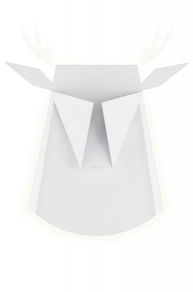 Aplica perete alba Deer, design minimalist in forma de caprioara, iluminare LED, JD8608.WHITE - King [6]