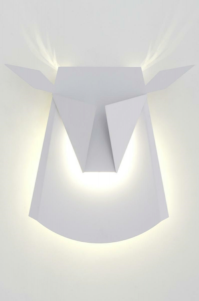 Aplica perete alba Deer, design minimalist in forma de caprioara, iluminare LED, JD8608.WHITE - King [2]