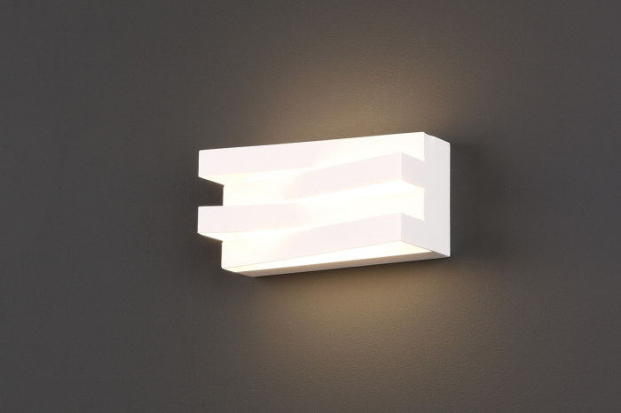 Aplica perete alba iluminare LED Konji 21x10x9 cm metal/acril, W0177 - Maxlight [2]